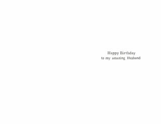 Husband - Greeting Card - inside