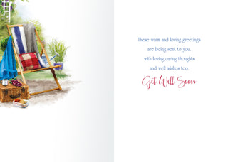 Get Well Male - Greeting Card - inside