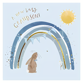 Birth Congratulations Grandson - Greeting Card