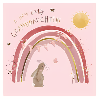 Birth Congratulations Granddaughter - Greeting Card