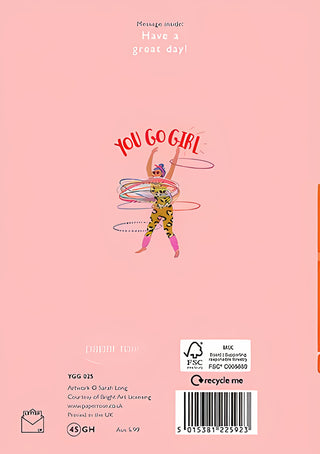 Friend Female - Greeting Card - rear