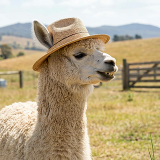 Alpaca in a Hat - Ecard