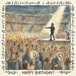 Band Gig Birthday - Ecard