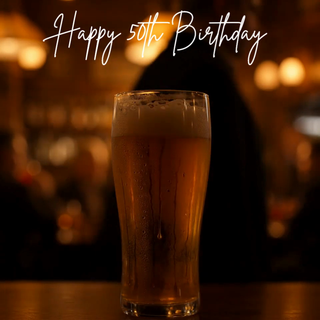 Birthday Pint, Age 50 - Ecard