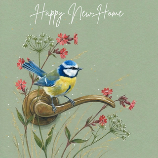 Blue Tit New Home - Ecard