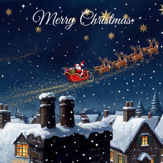 Christmas Sleigh Merry Christmas