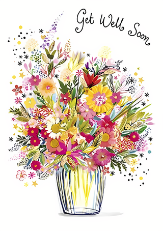 Get Well Female - Greeting Card