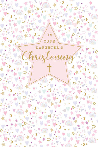 Christening Daughter - Greeting Card