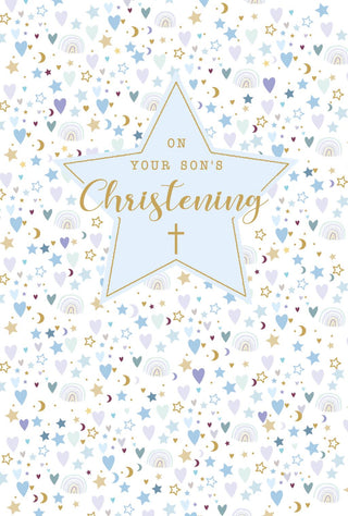 Christening Son - Greeting Card
