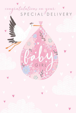 Birth Congratulations Girl - Greeting Card