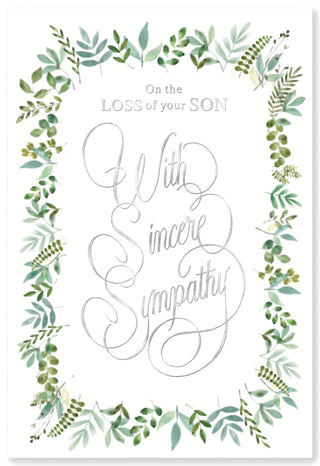 Sympathy Loss Of Son - Greeting Card