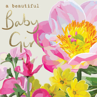 Birth Congratulations Girl - Greeting Card