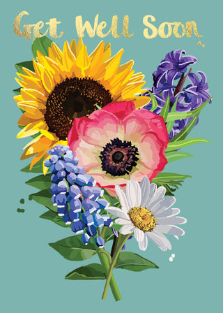Get Well Female - Greeting Card