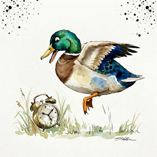 Duck Alarm Retirement - Ecard