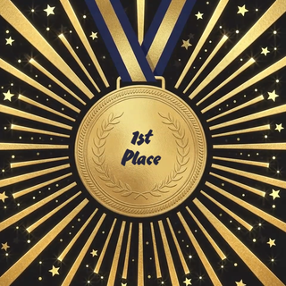 First Place Congratulations Medal