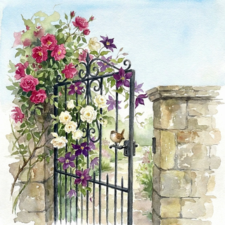 Garden Gate Birthday - Ecard
