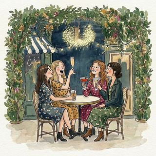 Girls Night Out Open Birthday - Ecard