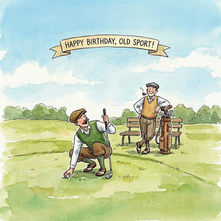 Golfers Amusing Shot Open Birthday - Ecard