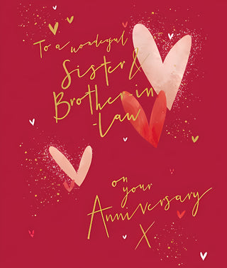 Sister & Brother In Law Anniversary - Greeting Card