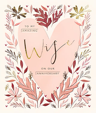Wife Wedding Anniversary - Greeting Card