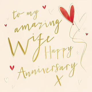 Wife Wedding Anniversary - Greeting Card
