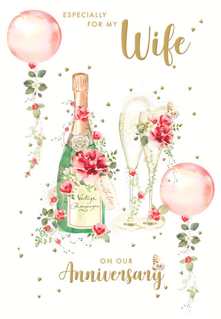 Wife Wedding Anniversary - Greeting Card