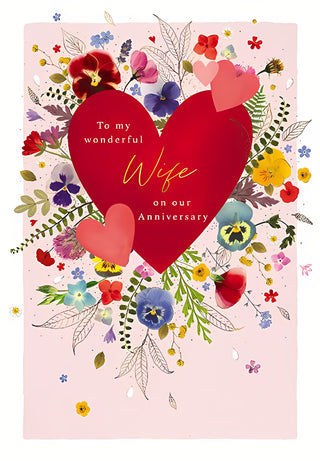 Wife Wedding Anniversary - Greeting Card