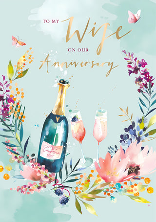 Wife Wedding Anniversary - Greeting Card