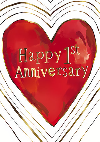 Your 1st Wedding Anniversary - Greeting Card