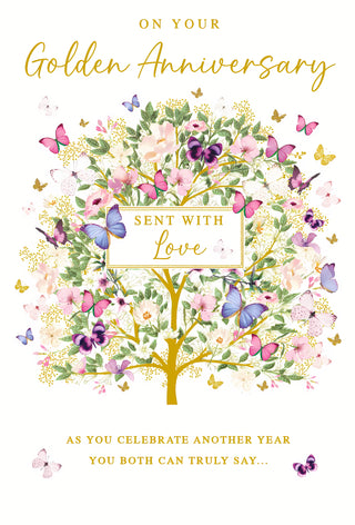 Your Golden Wedding Anniversary - Greeting Card