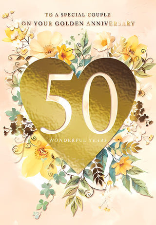 Your Golden Wedding Anniversary - Greeting Card