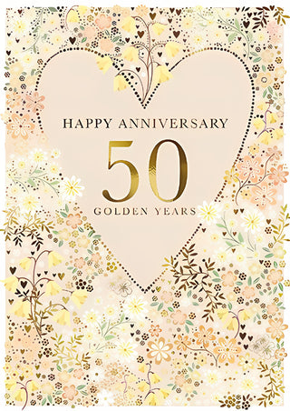 Your Golden Wedding Anniversary - Greeting Card