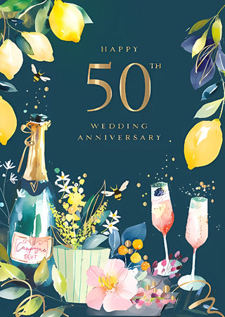Your Golden Wedding Anniversary - Greeting Card