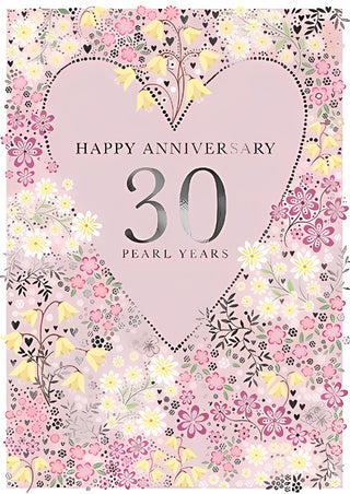 Your Pearl Wedding Anniversary - Greeting Card