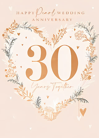 Your Pearl Wedding Anniversary - Greeting Card