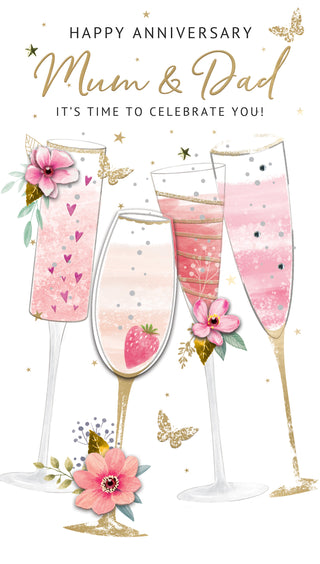 Mum & Dad Anniversary - Greeting Card