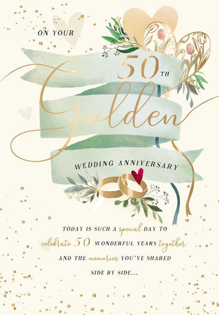 Your Golden Wedding Anniversary - Greeting Card