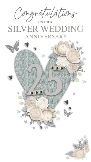 Your Silver Wedding Anniversary - Greeting Card