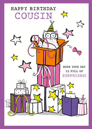 Cousin Female - Greeting Card