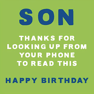 Son - Greeting Card