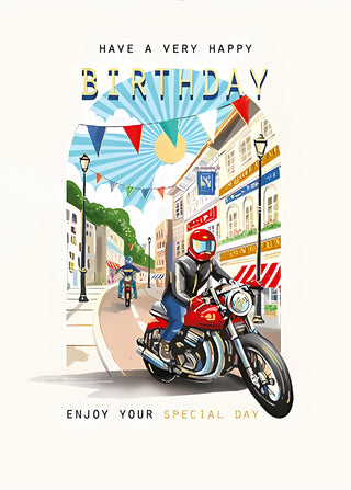 Open Birthday Male - Greeting Card