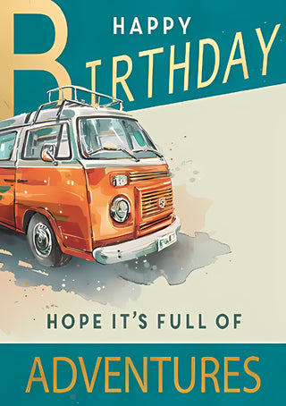 Open Birthday Male - Greeting Card