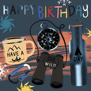 Open Birthday Male - Greeting Card
