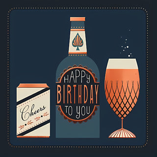 Open Birthday Male - Greeting Card