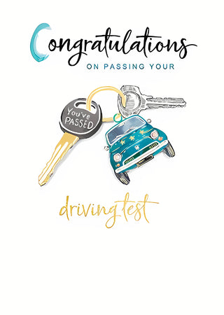 Driving Test Pass - Greeting Card