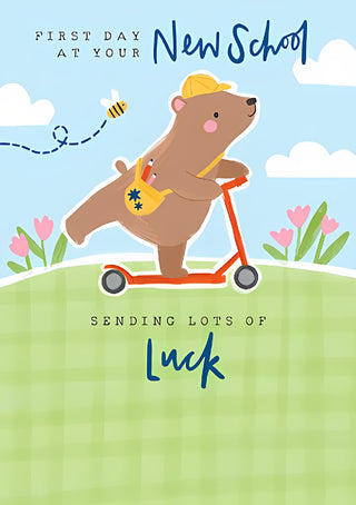 First Day At School - Greeting Card
