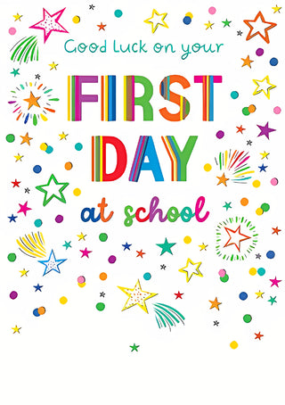 First Day At School - Greeting Card