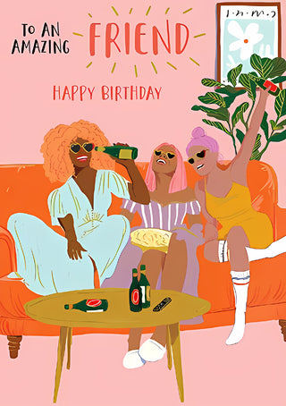 Friend Female - Greeting Card