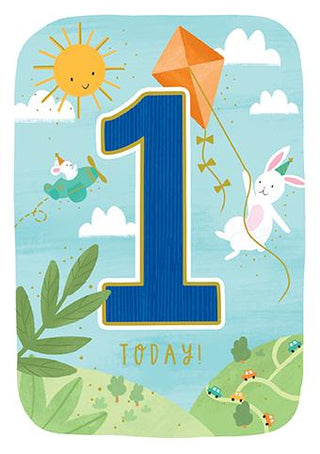 Age 1 Male - Greeting Card