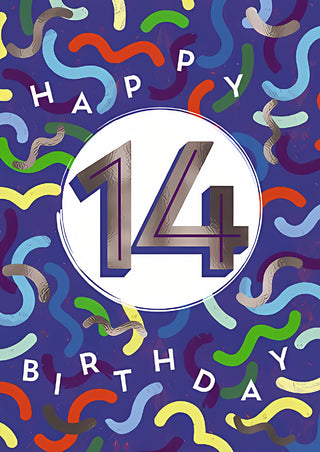Age 14 Male - Greeting Card